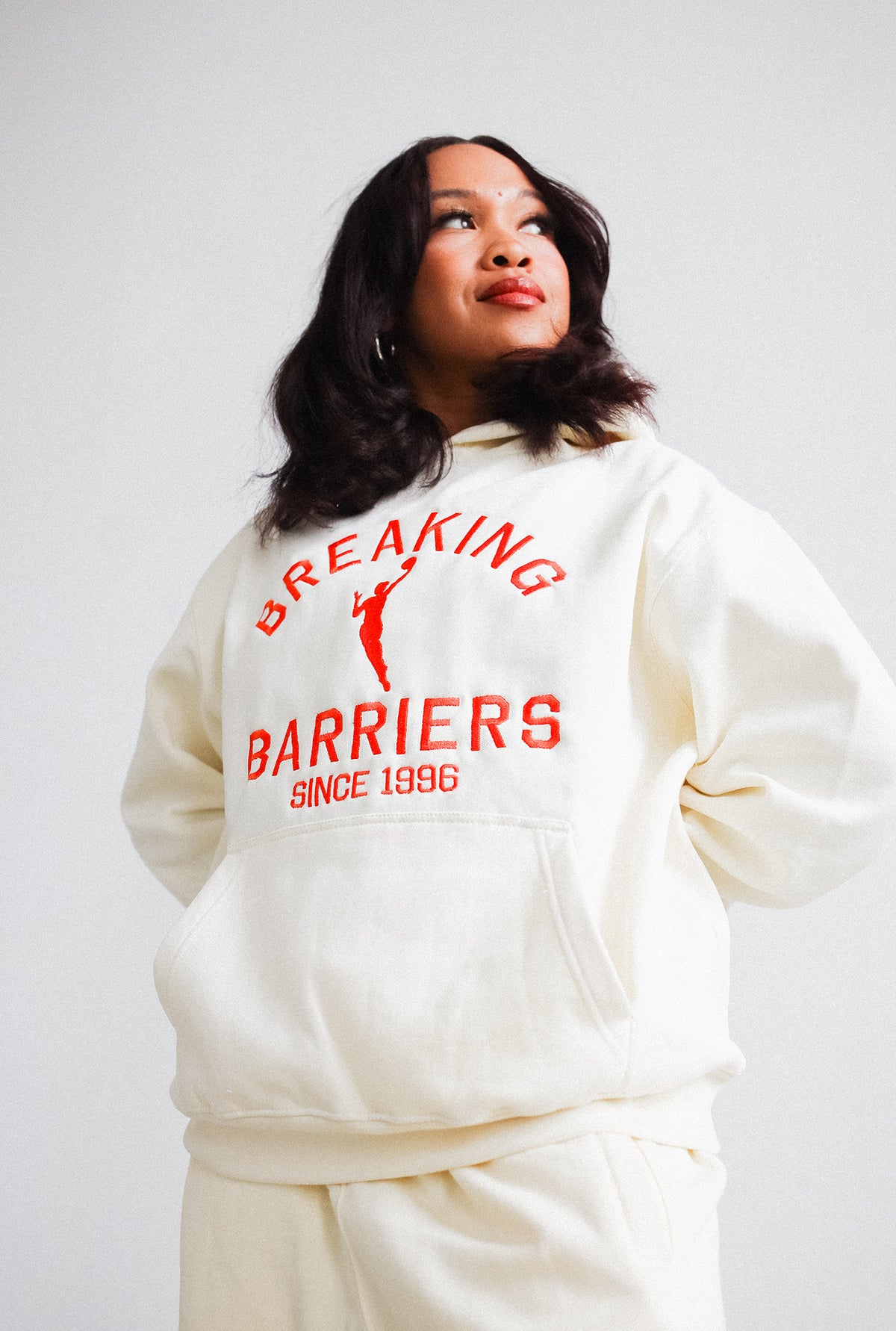 Breaking Barriers Heavyweight Hoodie - Ivory