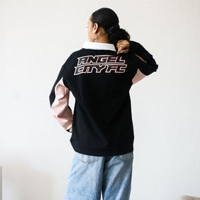 Angel City FC Rugby Polo - Black / Pink