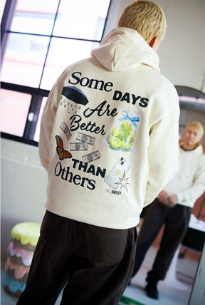 SMILEY: Some Days Are Better Than Others Hoodie - Ivory