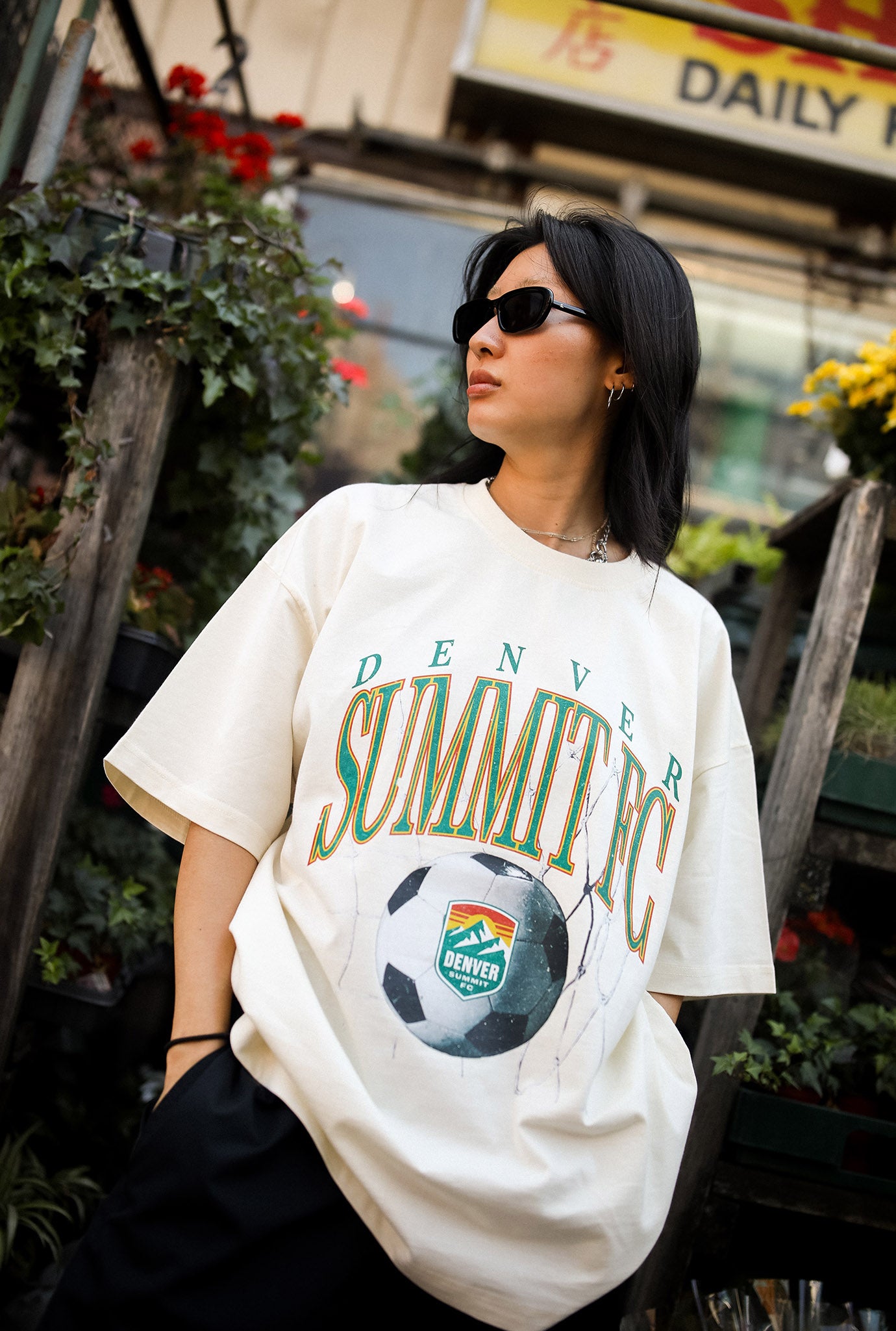 Denver Summit FC Heavyweight T-Shirt - Ivory