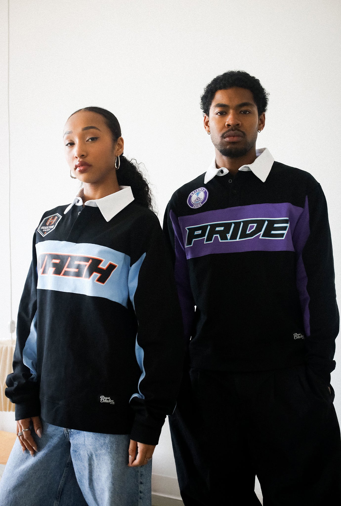 Houston Dash Rugby Polo - Black / Blue