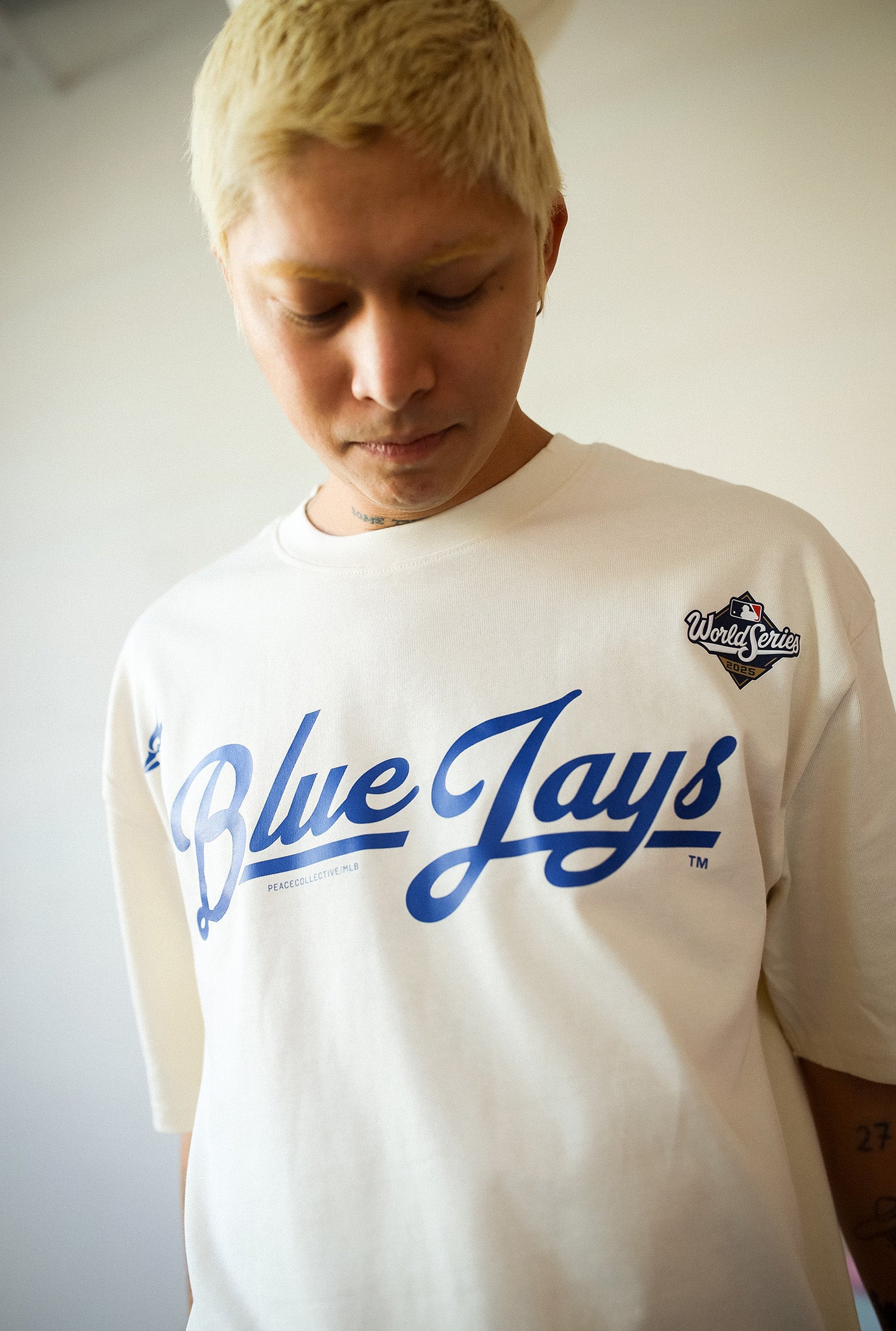 Toronto Blue Jays Script World Series 2025 Heavyweight T-Shirt - Ivory