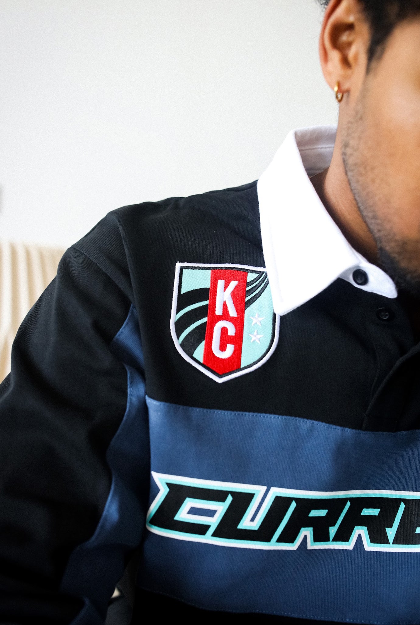 Kansas City Current Rugby Polo - Black / Storm