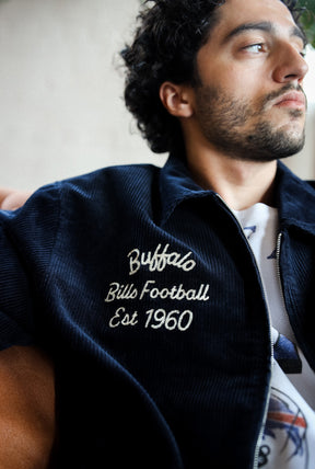 Buffalo Bills Sport Through Texture Corduroy Jacket - True Navy