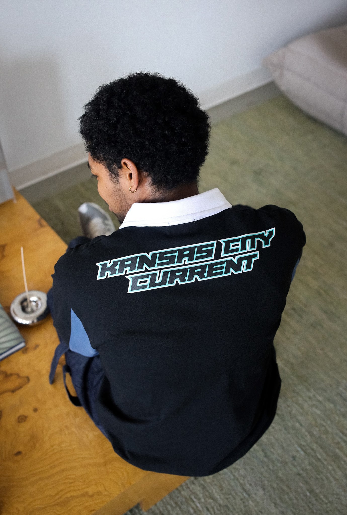 Kansas City Current Rugby Polo - Black / Storm