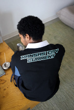 Kansas City Current Rugby Polo - Black / Storm