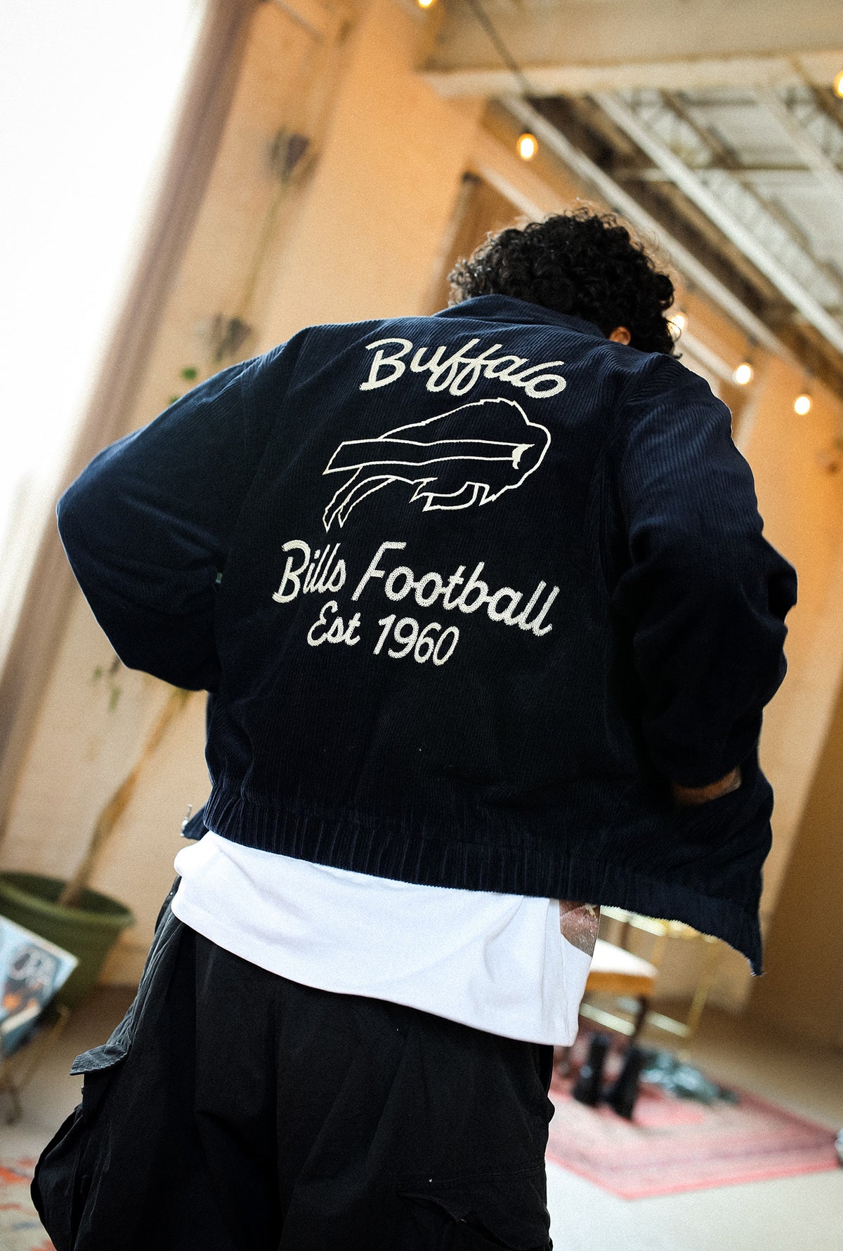 Buffalo Bills Sport Through Texture Corduroy Jacket - True Navy