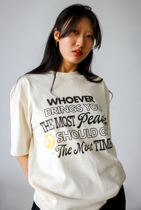Bring Peace Heavyweight T-Shirt - Ivory