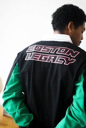 Boston Legacy FC Rugby Polo - Black / Green