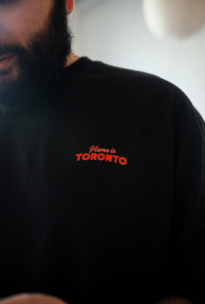 Home is Toronto Heavyweight Garment Dyed T-Shirt - Black