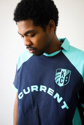 Kansas City Current Colour Block Jersey - Storm / Teal