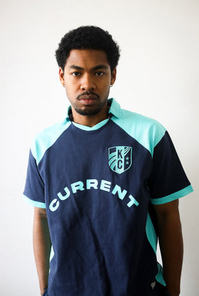 Kansas City Current Colour Block Jersey - Storm / Teal