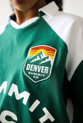 Denver Summit FC Colour Block Jersey - Evergreen / White