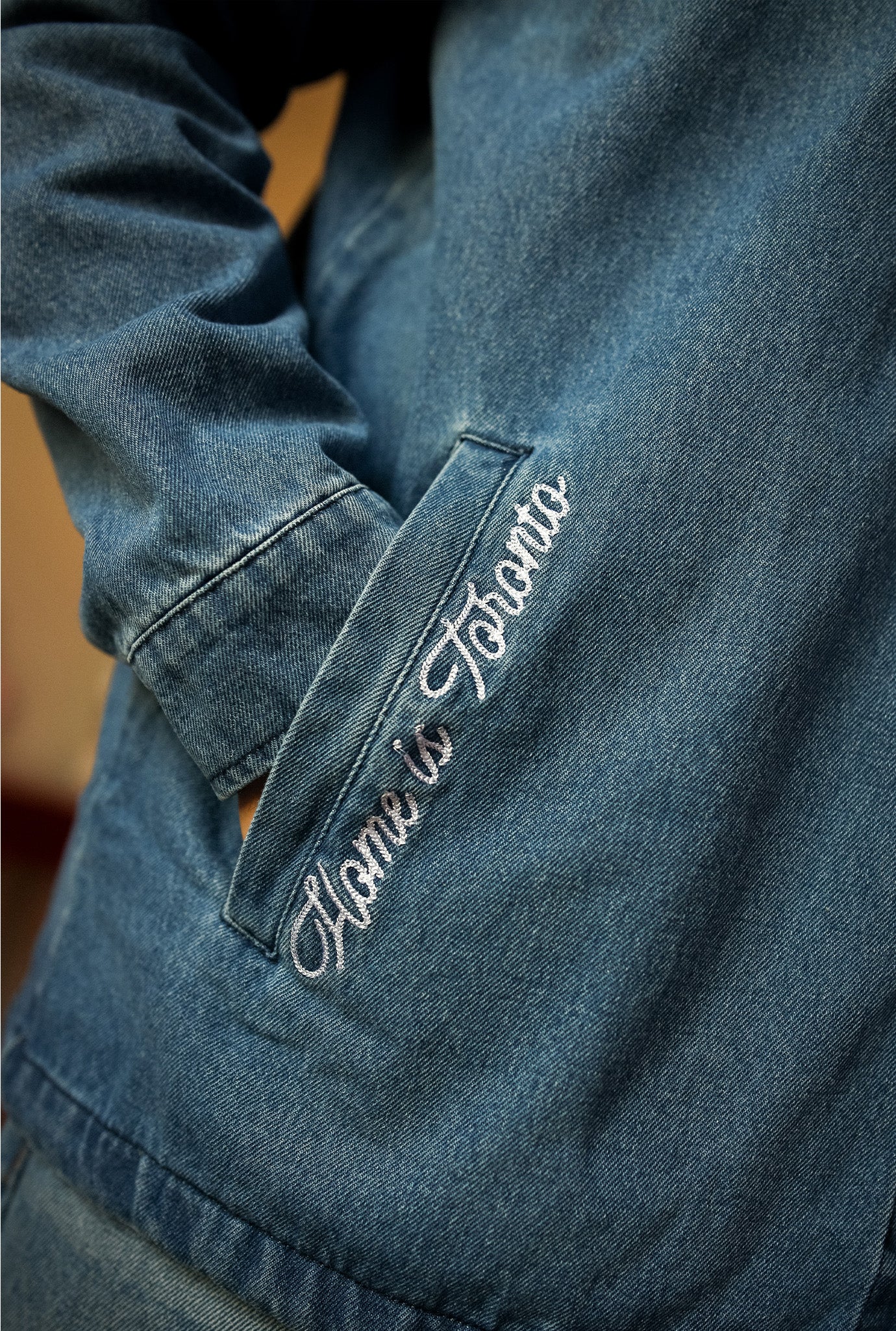 Home is Toronto Anniversary Coach Jacket - Denim