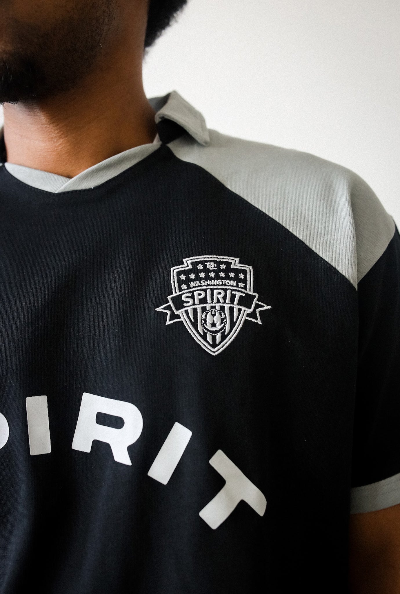 Washington Spirit Colour Block Jersey - Grey / Black