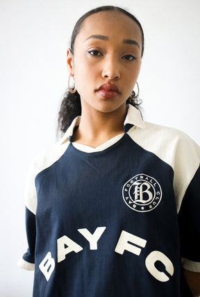 Bay FC Colour Block Jersey - Ivory / Navy
