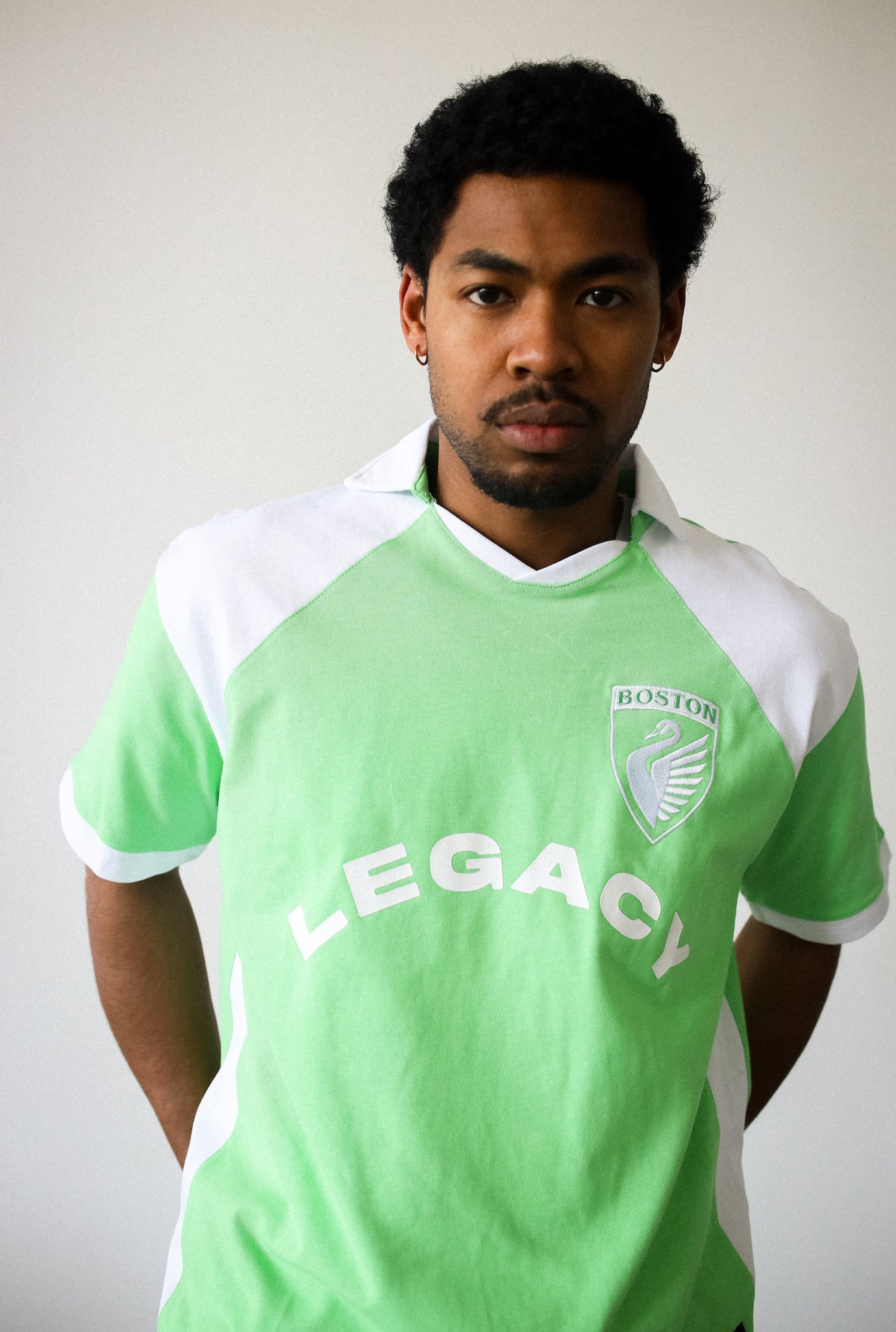Boston Legacy FC Colour Block Jersey - White / Green
