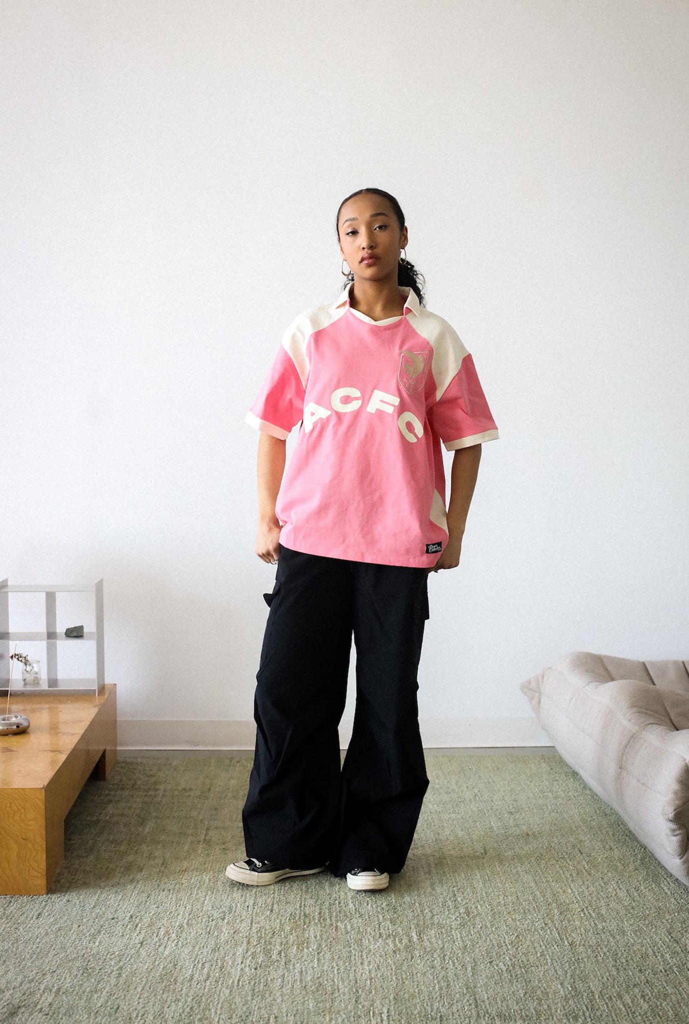 Angel City FC Colour Block Jersey - Pink / Ivory