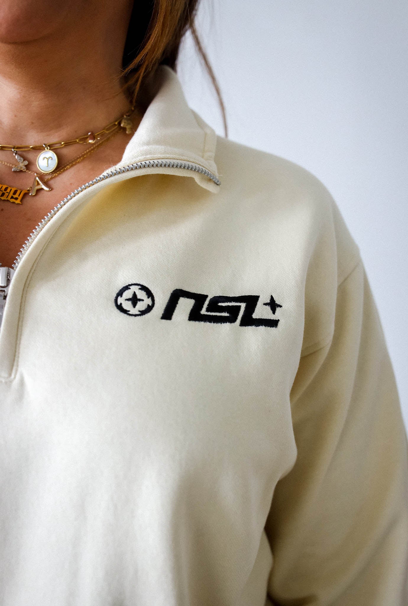 NSL Quarter Zip - Ivory