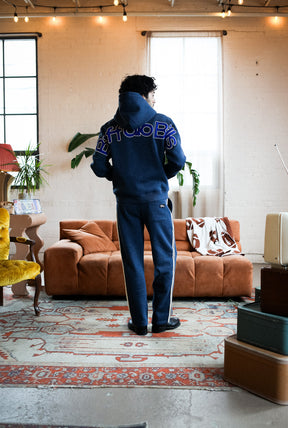 Buffalo Bills Sport Through Texture Garment Dye Track Pants - True Navy
