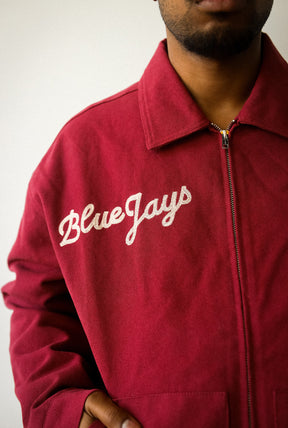 Toronto Blue Jays '92/'93 Champions Work Jacket - Maroon