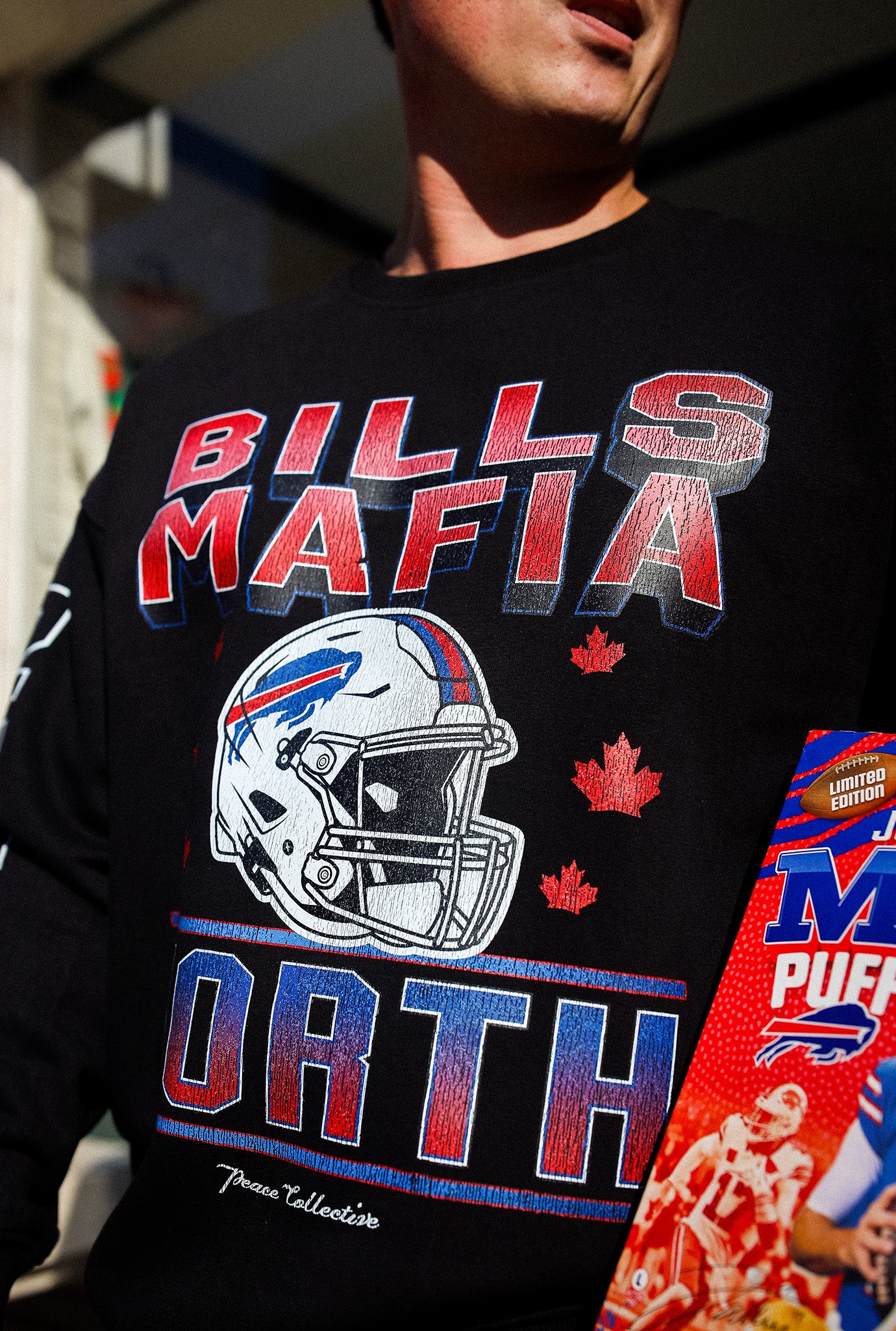 Buffalo Bills Mafia North Heavyweight Crewneck - Black