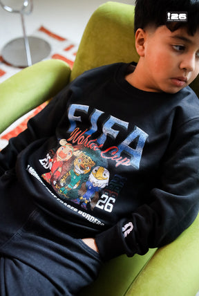 FIFA World Cup 2026™ Mascots Kids Crewneck - Black