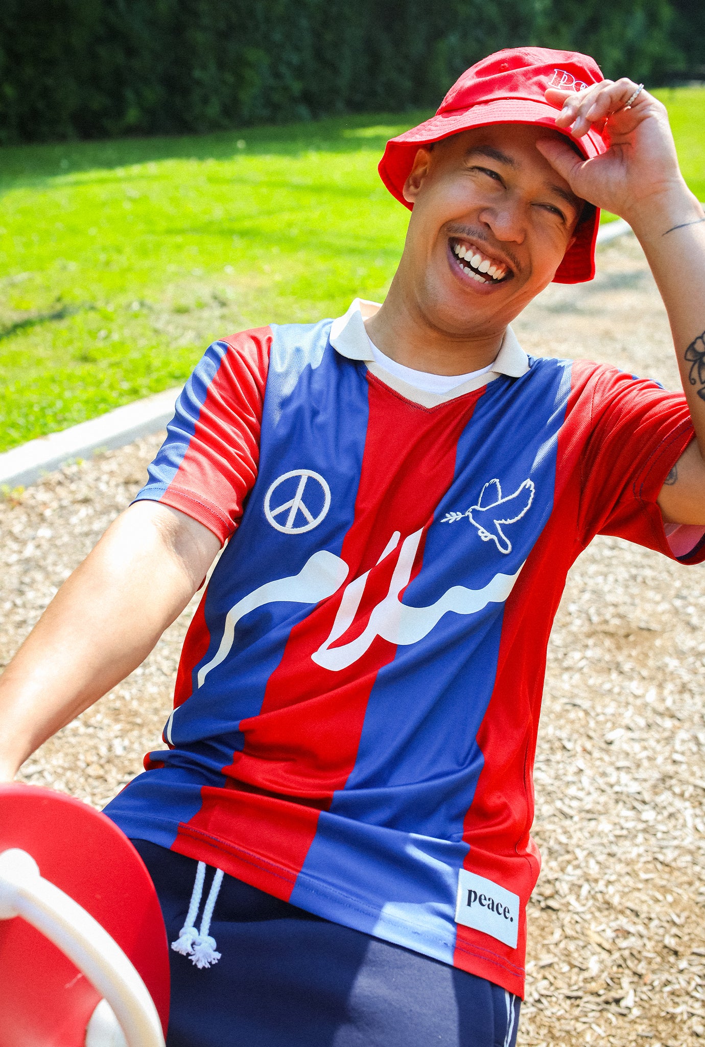 Peace Soccer Jersey - Red