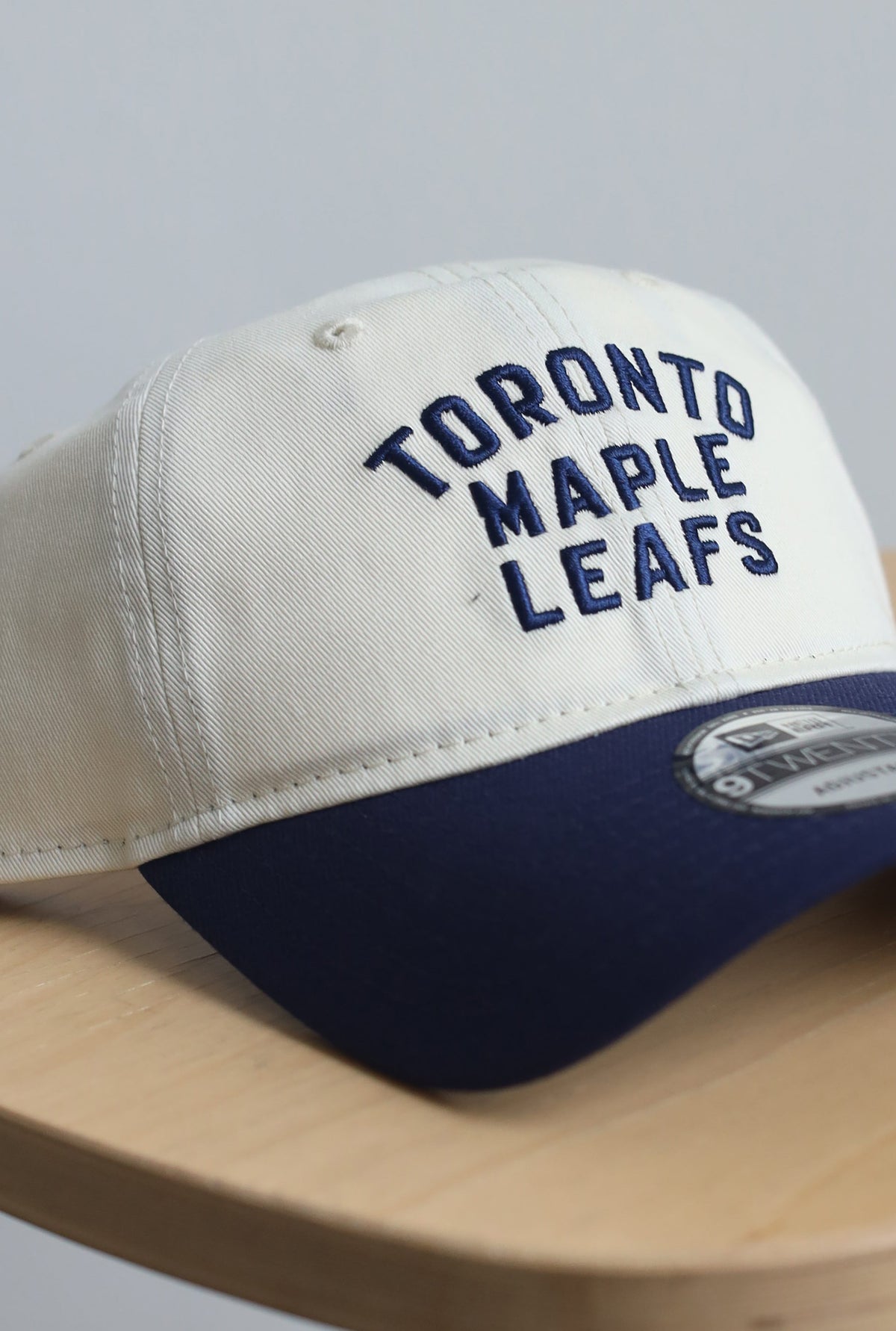 Toronto Maple Leafs Stacked 9TWENTY Adjustable Cap - Navy