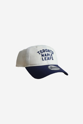 Toronto Maple Leafs Stacked 9TWENTY Adjustable Cap - Navy