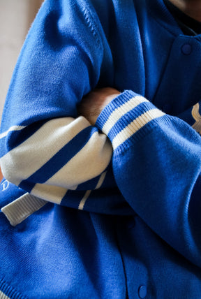 Detroit Lions Fanleisure Knit Varsity Jacket - Royal