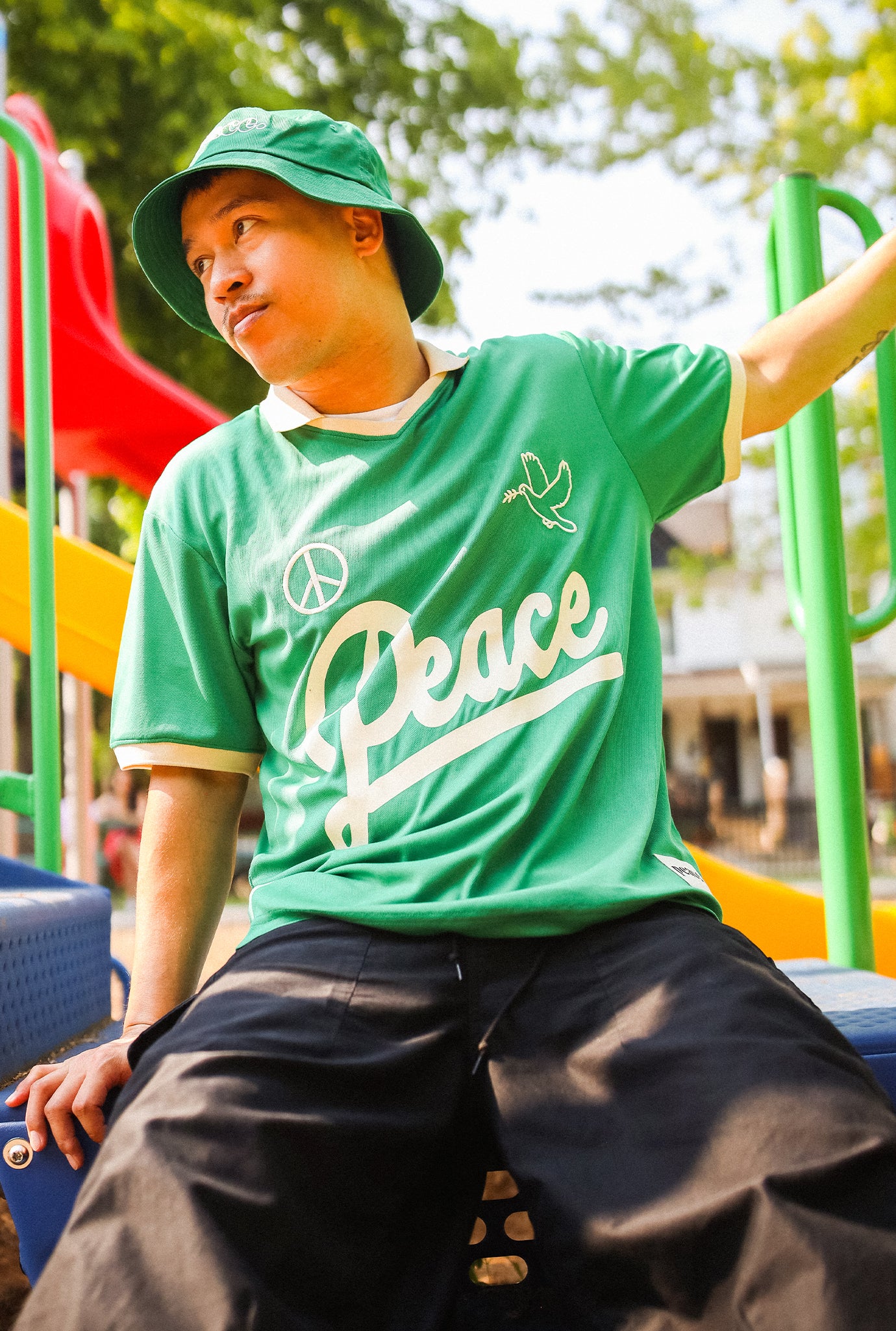 Peace Soccer Jersey - Green