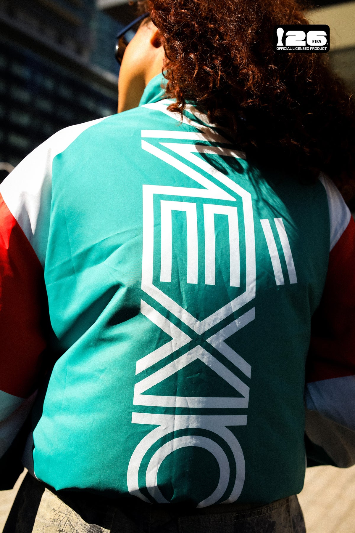 Chaqueta de pista de nailon FIFA World Cup 2026™ México - Blanca / Verde