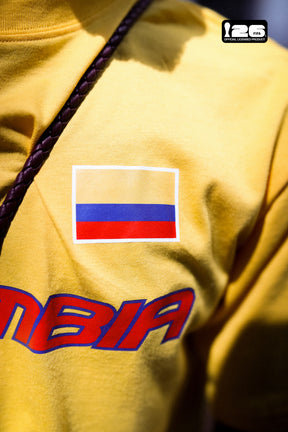 T-shirt jaune à logo tricolore Colombie Coupe du Monde de la FIFA 2026™