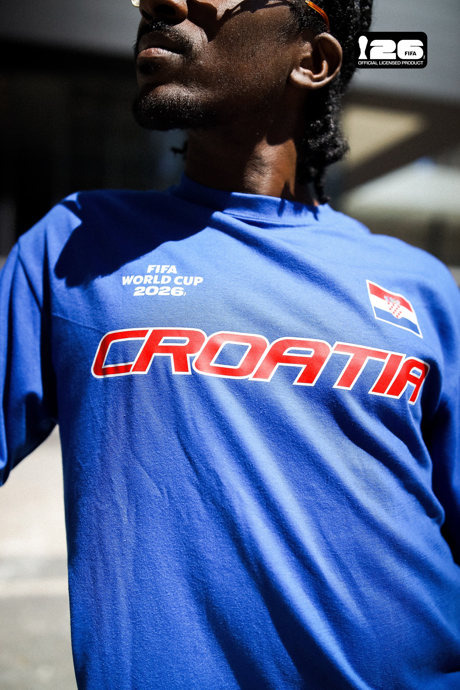 T-shirt Croatie Tri Logo Coupe du Monde de la FIFA 2026™ - Bleu roi