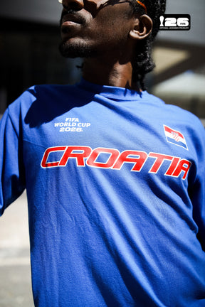 T-shirt Croatie Tri Logo Coupe du Monde de la FIFA 2026™ - Bleu roi