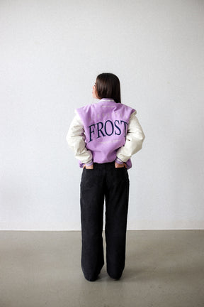 Minnesota Frost Letterman Jacket - Lavender