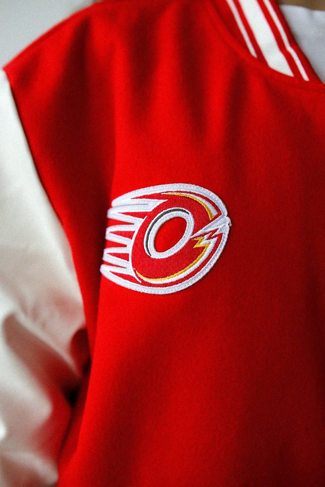 Ottawa Charge Letterman Jacket - Red