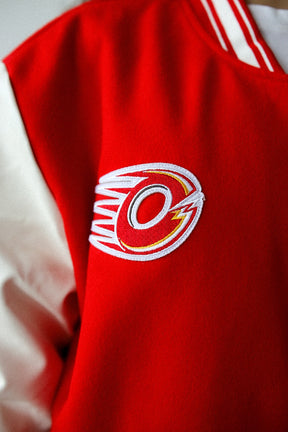 Ottawa Charge Letterman Jacket - Red