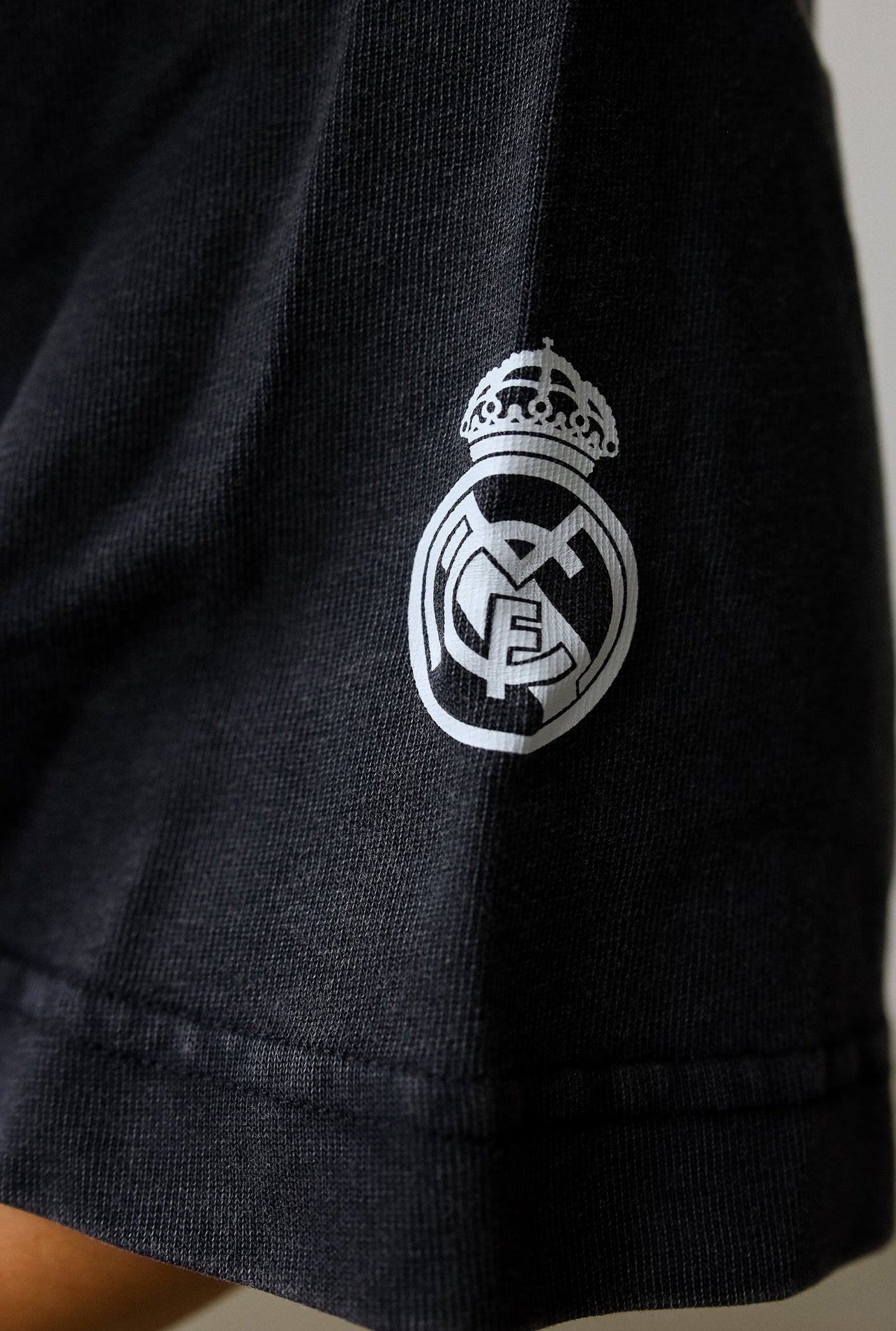 Real Madrid Graffiti Heavyweight Garment Dyed T-Shirt - Black