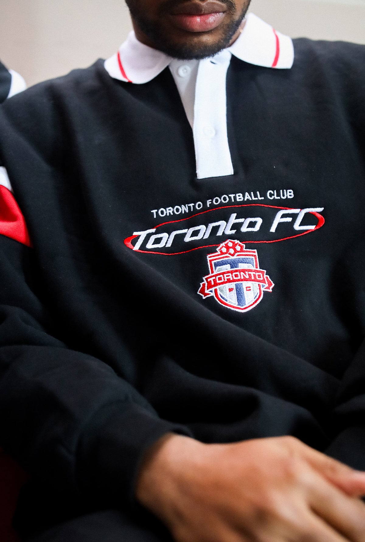 Toronto FC Oversized Rugby - Black / Red