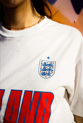 England Tri Logo T-Shirt - White