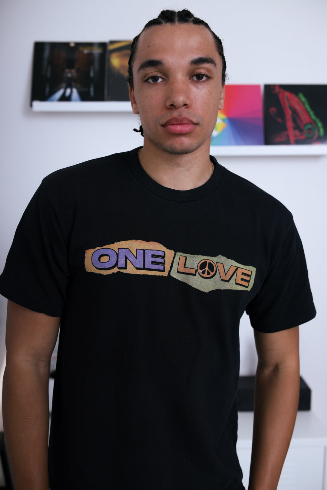 P/C x Bob Marley „One Love“ Schweres, stückgefärbtes T-Shirt – Schwarz