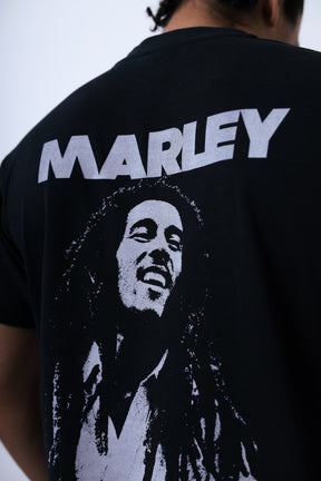 P/C x Bob Marley Every Little Thing Garment Dyed Heavyweight T-Shirt - Black