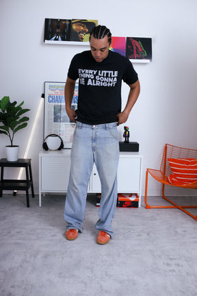 P/C x Bob Marley Every Little Thing Garment Dyed Heavyweight T-Shirt - Black