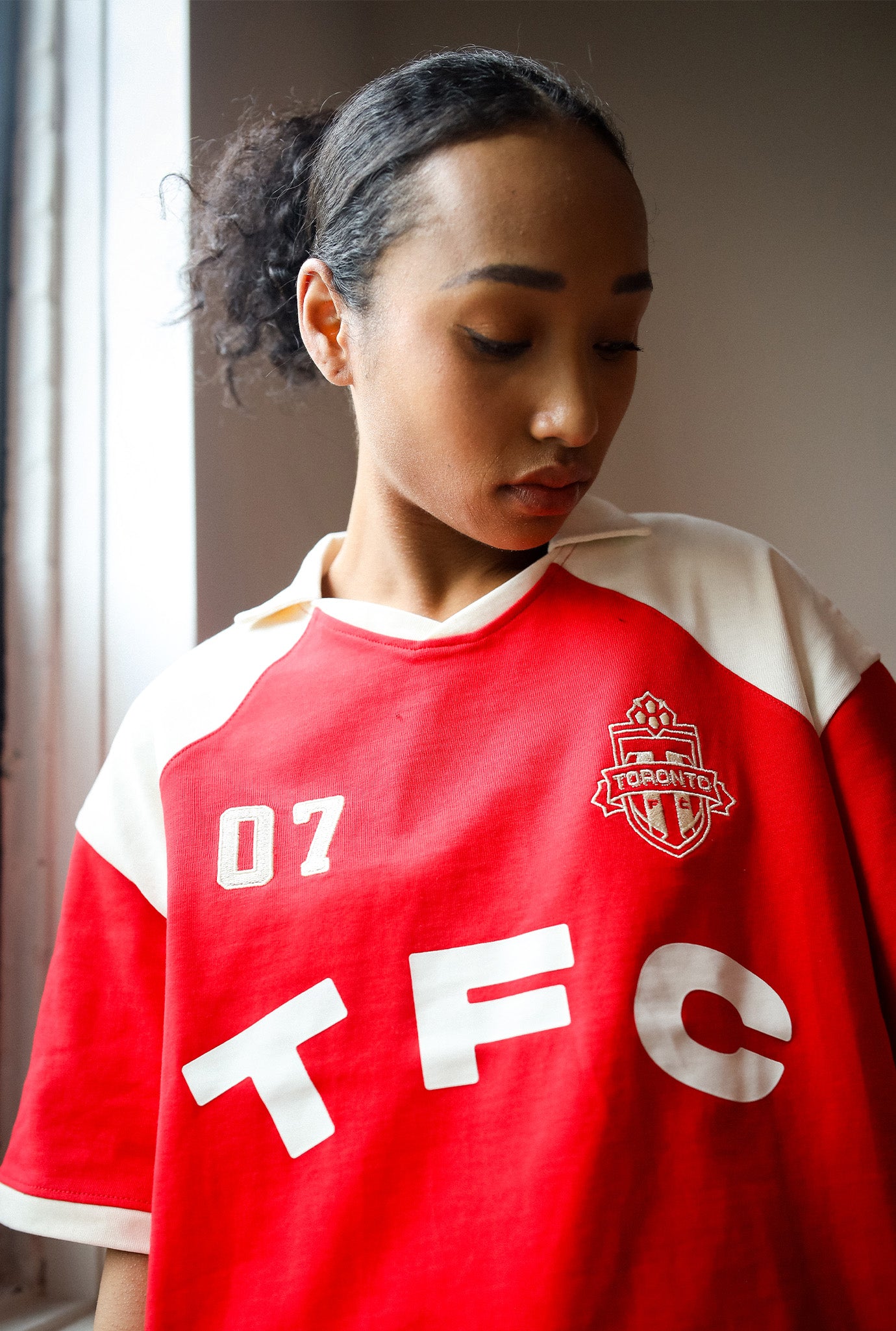 Toronto FC Colour Block Soccer Jersey - Red / Ivory