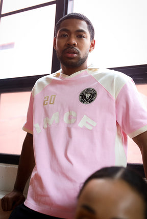 Inter Miami CF Colour Block Soccer Jersey - Pink / Ivory
