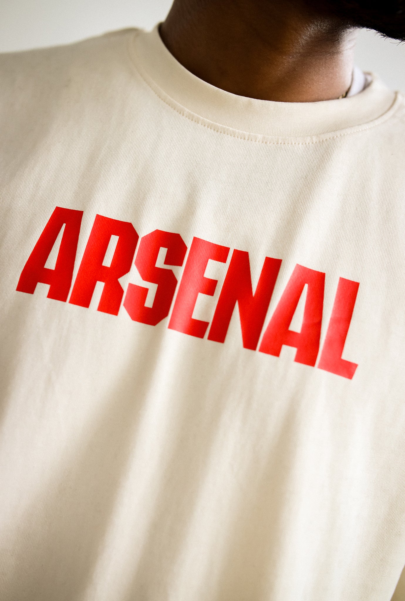 Arsenal F.C. Heavyweight T-Shirt - Ivory