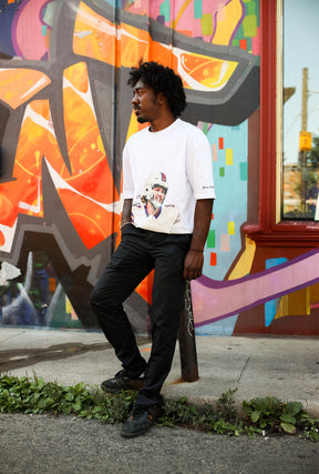 Josh Allen Heavyweight Garment Dyed T-Shirt - White