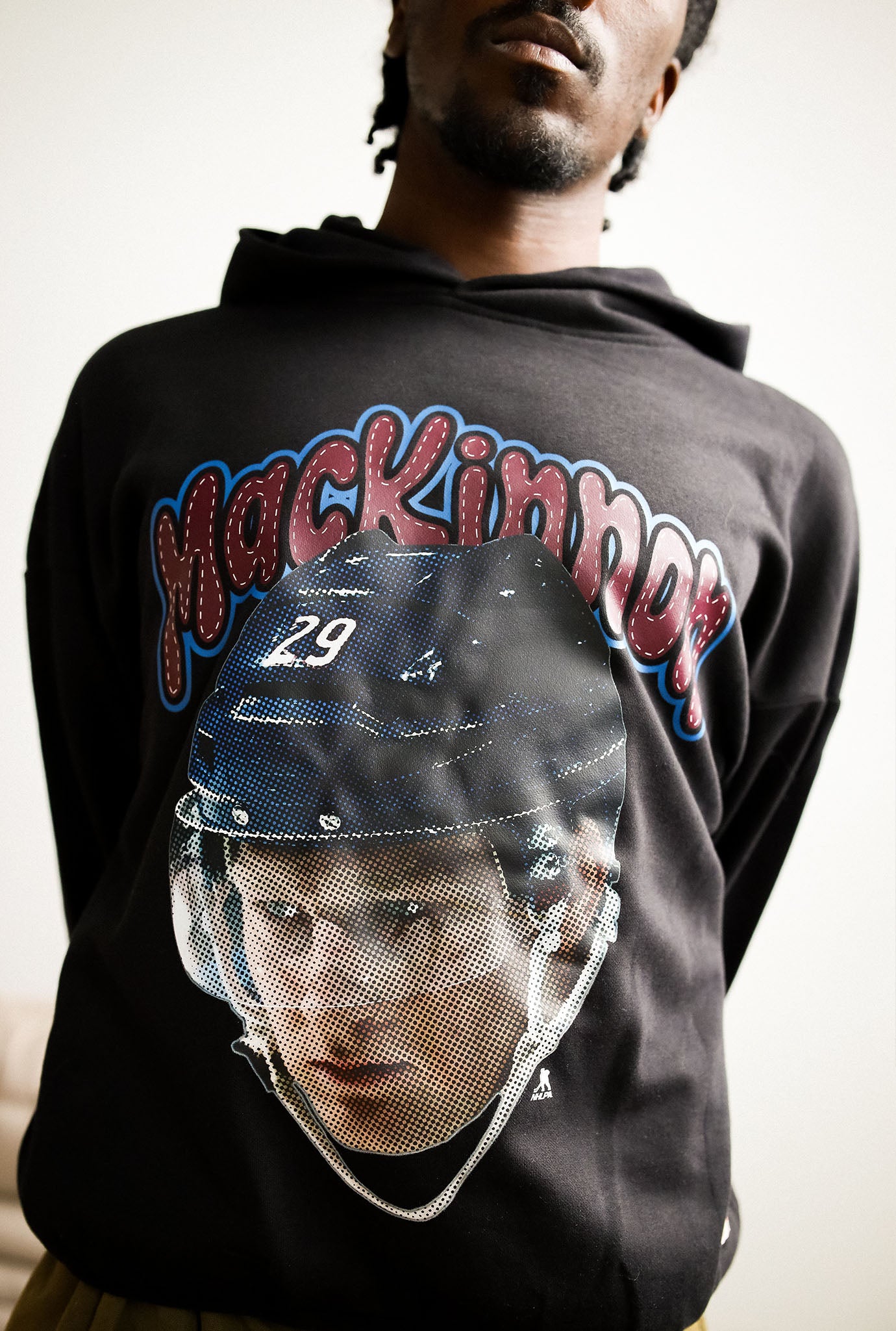 Nathan MacKinnon Relaxed Hoodie - Black